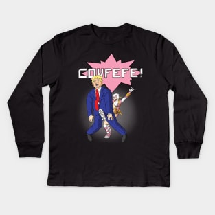 Right in the Covfefes Kids Long Sleeve T-Shirt